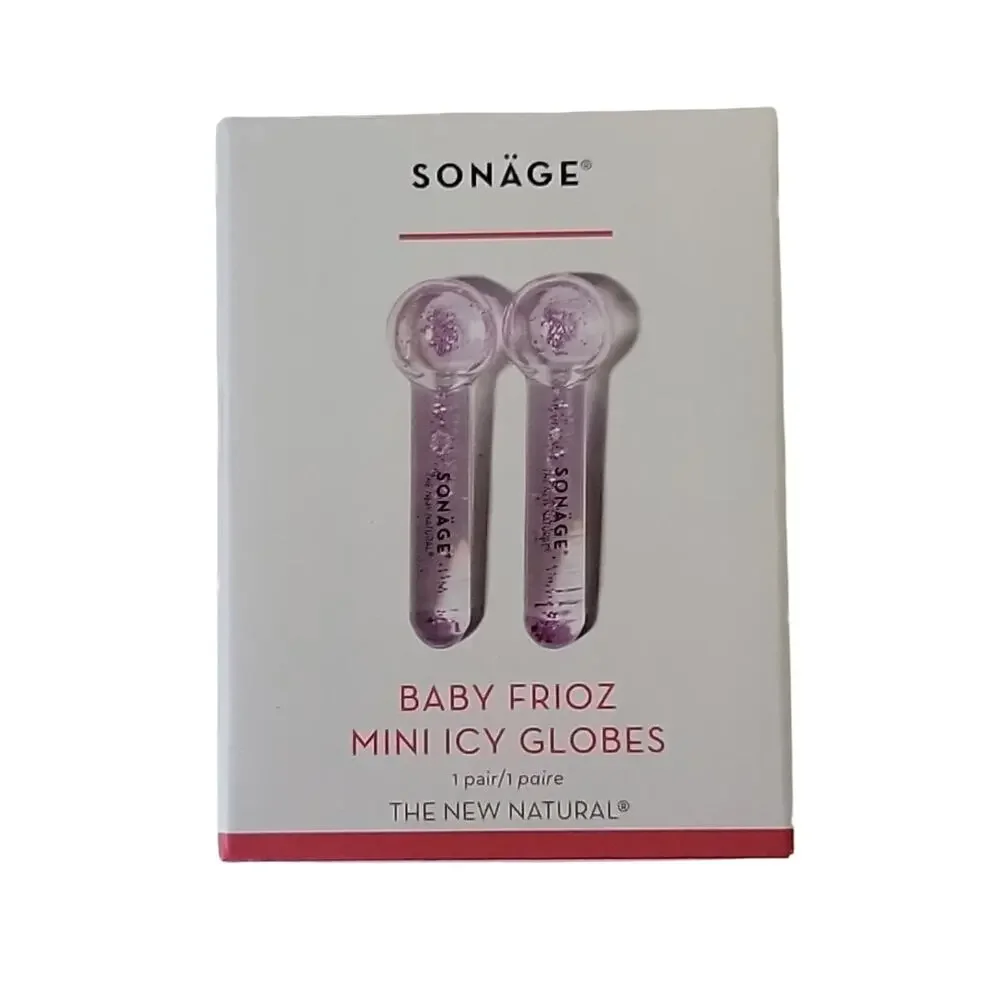 Purple Glass Massage Skincare Sonage Baby Frioz Mini Icy Globes Facecare Tool